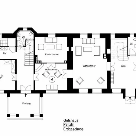 Gutshaus Penzlin Semesterbostad